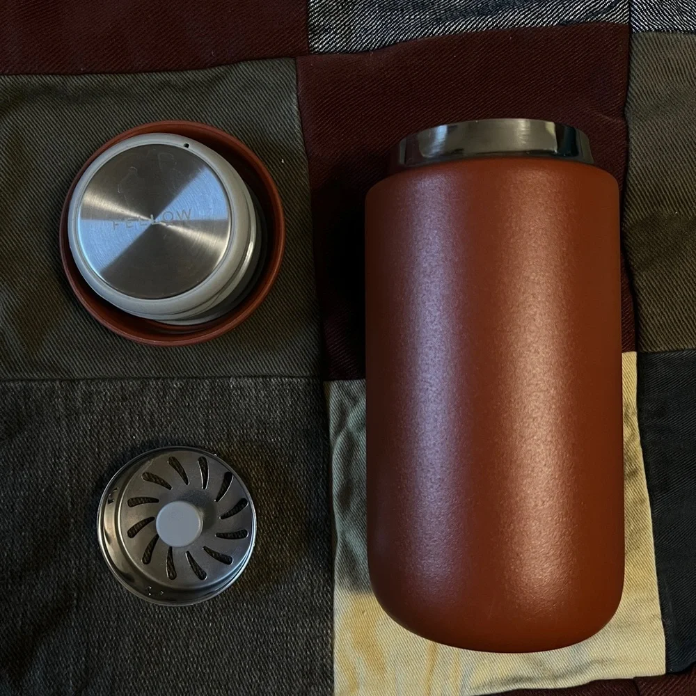 Sleek Brown Thermos - Picture 2 of 2